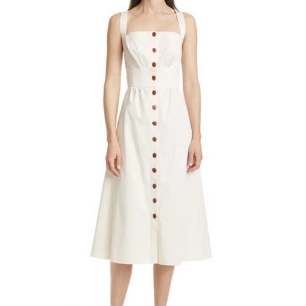 Ba&sh cybelle dress in off white